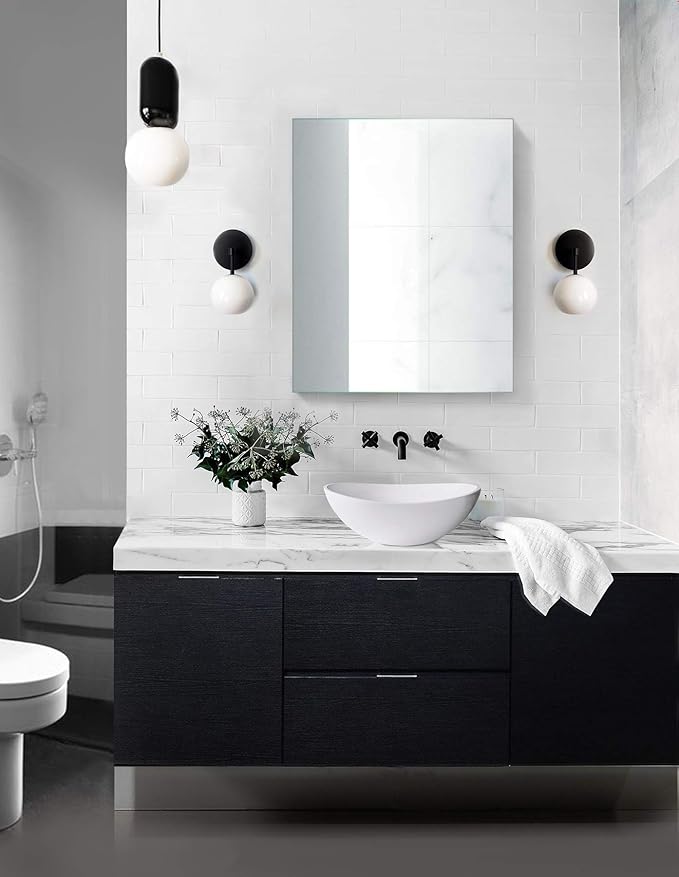 Krugg Medicine Cabinet | Recess or Surface Mount | Blum Hinge 170 Degree Soft Close | (24"x30")