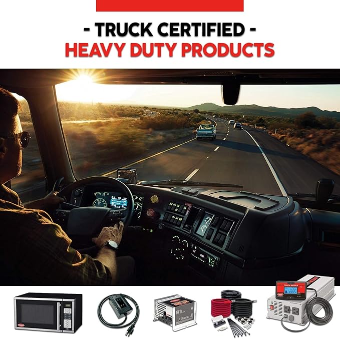 TUNDRA MW Series Truck Microwave Oven - Durable 120V RV Truck Countertop Oven with 20L/0.7 ft³ Capacity, 6 Auto-Cook Programs, Child Lock, LCD Display, Control Panel, Timer Function - MW700