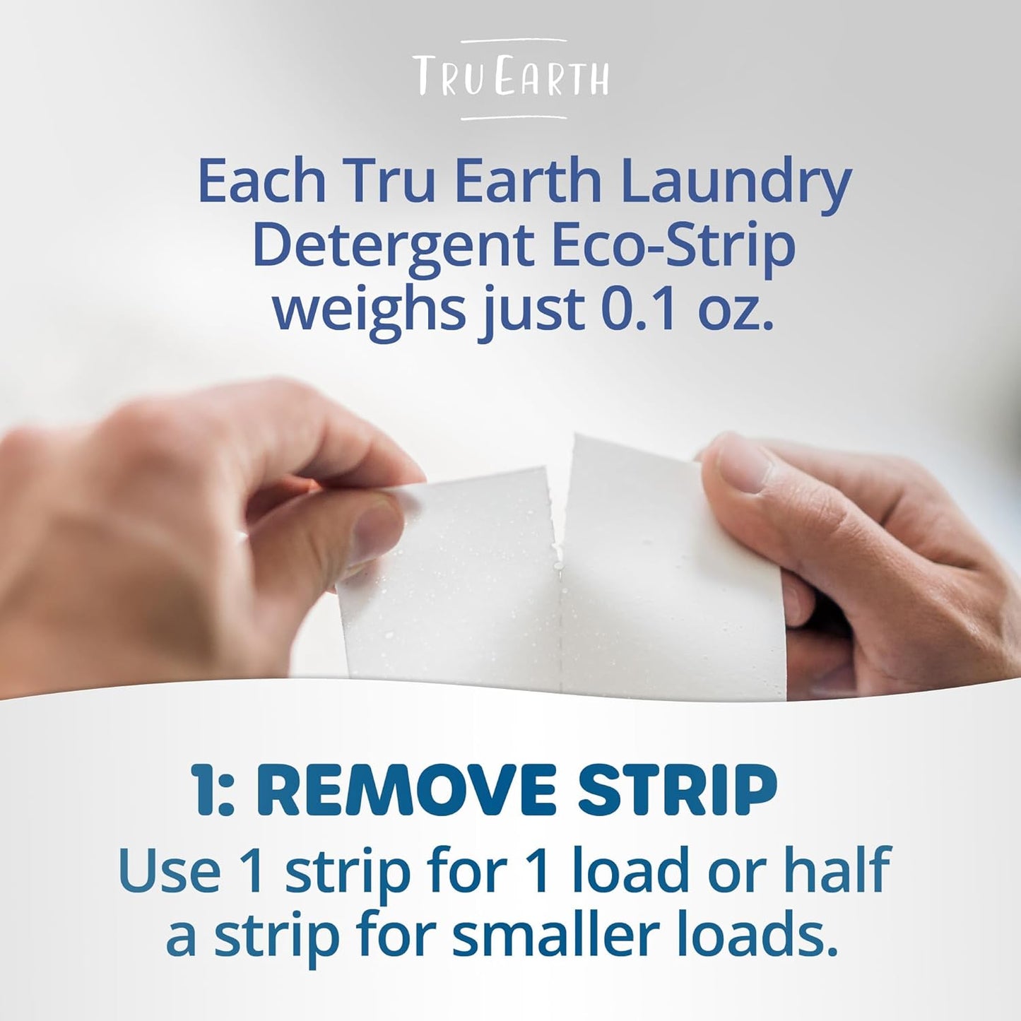 Tru Earth Platinum - Heavy Duty Laundry Detergent Sheets - Up to 64 Loads (32 Count), Fragrance Free - Ultra-Concentrated Strips Formula - Eco-Friendly Laundry Sheets