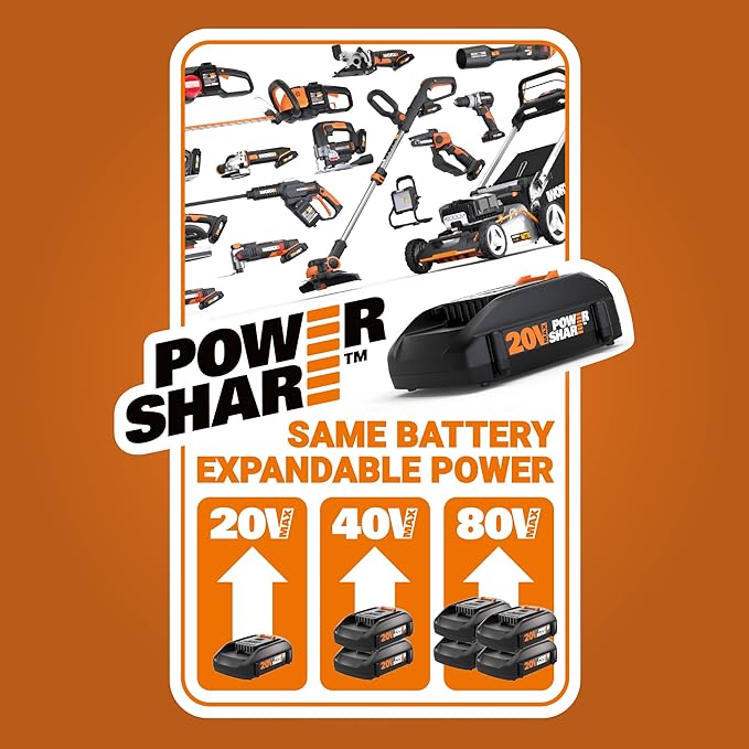 Worx WX822L.9 20V Power Share Cordless Detail Sander (Tool Only)