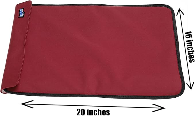 FlexiFreeze Party Mat Chiller - Food Cooling Buffet Cooler for Cold Serving Red (19" x 15")