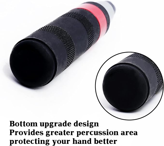 1/2" Hand Manual Reversible Impact Driver Set Extractor-12 PCS Impact Screwdriver S2 Steel Much More Durable Disengage Rusted Fasteners (3/8short impact screwdriver)