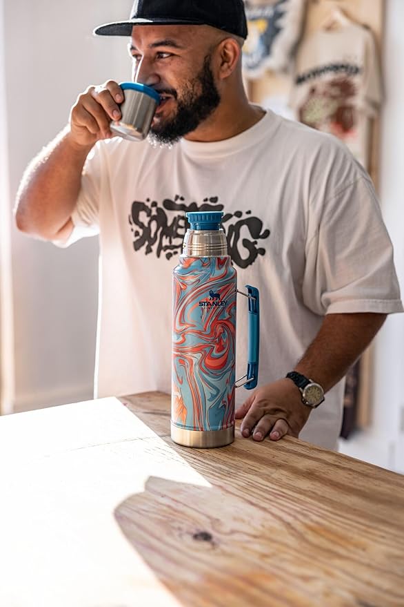 Stanley Classic Vacuum Insulated Wide Mouth Bottle -BPA-Free 18/8 Stainless Steel Thermos for Cold & Hot Beverages