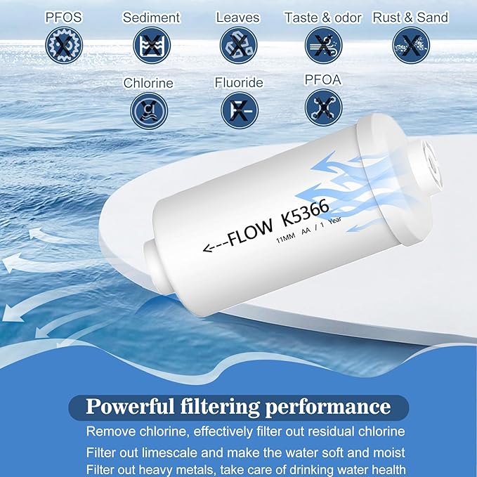 Fluoride and Arsenic Filter NSF/ANSI 42 Certified,Replacement for PF-2® Fluoride Filters,K5366 Replacement for Berkey Fluoride Filters Compatible with Berkey Gravity Filtration System-Pack of 4