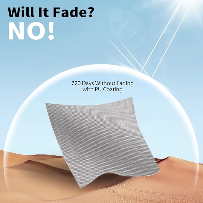 KylinLucky Patio Table Cover 74x47 Inch Heavy Duty 600D Waterproof - Tear-Resistant Outdoor Furniture Protector for Dining Set, Deck, Garden