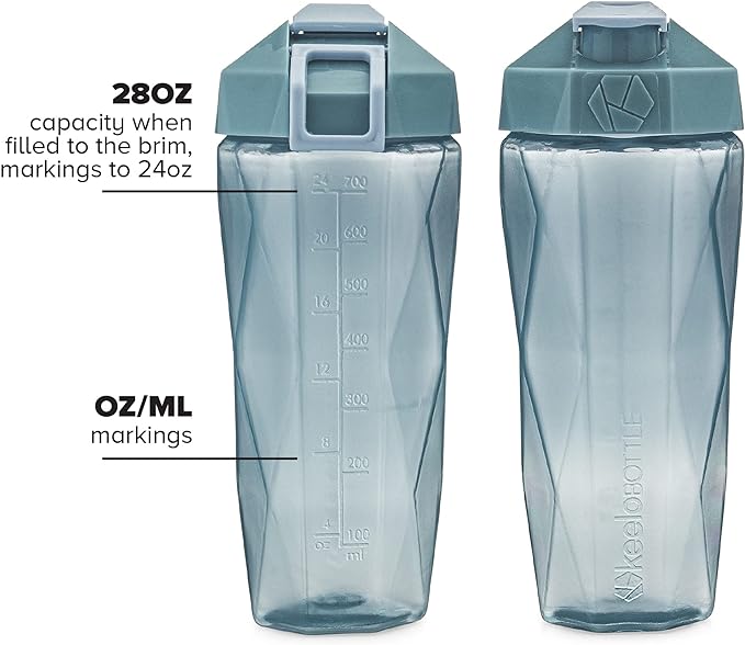 Classic 28oz Blender Shaker Bottle | Protein Shaker Bottle with Diamond Agitator | Shaker Cup with Carrying Handle and Dishwasher Safe | Moss - 28-Ounces