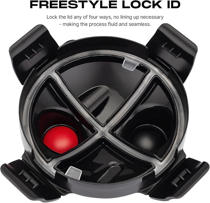 Hydra Cup DualShaker Pro 32 oz Shaker Bottle for Protein Shakes, Shaker Cup w/Handle & Ball Blender Whisks, Dual Mixing Shaker Bottle with Storage, 2 in 1, for Travel To Go, BPA Free (White)