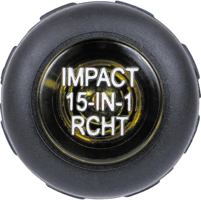 Klein Tools 32315HD 15-in-1 Multi-Bit Ratcheting Screwdriver, Impact-Rated, 7 Double-Ended ProFlex Torsion Zone Tips, 1/4-Inch Nut Driver, 8-Piece