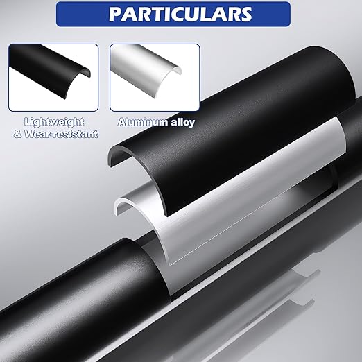 100 Pack 36" Aluminum Deck Balusters Round Black Deck Railing Stair Porch Staircase Spindles 3/4" Diameter Balusters Outdoor