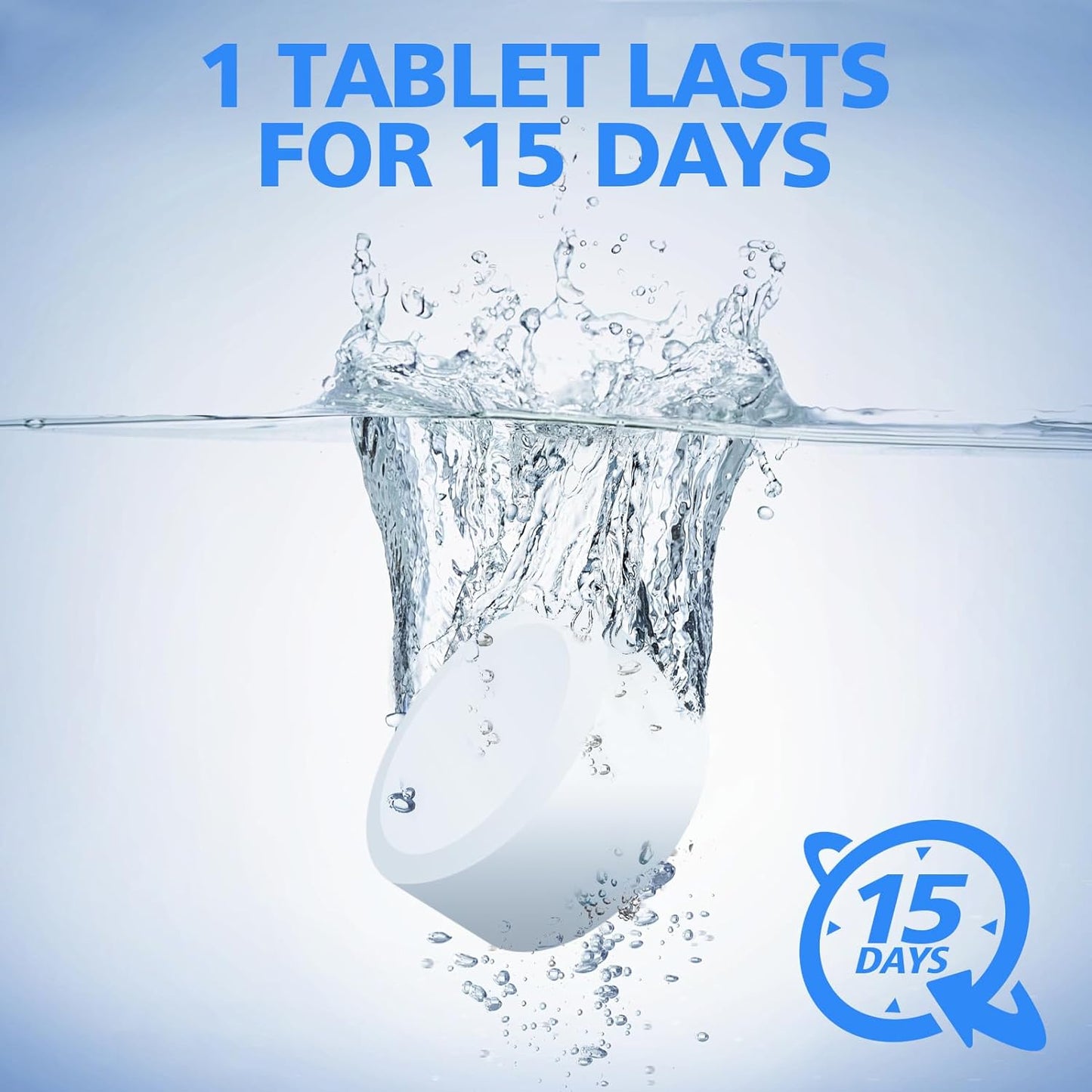 USKICH Toilet Bowl Cleaner - 80 PACK, Household Automatic Toilet Bowl Cleaners with Bleach, Bathroom Toilet Tank Cleaners Tablets with Sustained-Release Technology for Against Tough Stains