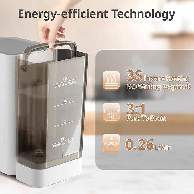 ICEPURE WFC002-01 Filter Replacement Cartridge, Replacement for ICEPURE Countertop Reverse Osmosis Water Filtration System, 4 Stage Purified Tap Water, Removes 99.99% PFAS&PFOA&PFOS, 12 Months, 1 Pack