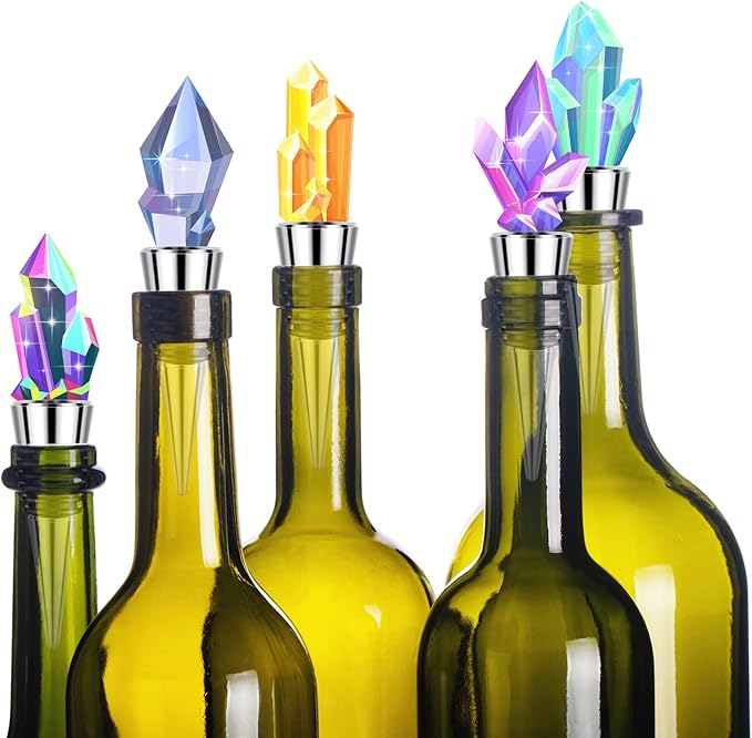 6 Pieces Metal Bottle Stopper 16 x 3/8 Blank Stainless Steel Wine Bottle Stopper Kit Reusable Wine Saver Corks Chrome Bottle Stopper Set Hardware for Wedding Wine Party Bar Turning