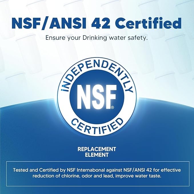 Upgraded Water Filter Replacement for Zero Pitcher and Dispenser ZR-001 ZR-004 ZP-006 ZR-017, Multi-Stage Filter System, Effectively Reducing Lead, Chromium, PFOA, and PFOS Contaminants, Pack of 4