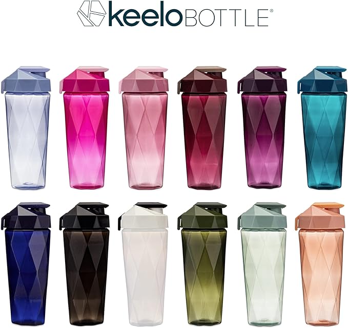 Classic 28oz Blender Shaker Bottle | Protein Shaker Bottle with Diamond Agitator | Shaker Cup with Carrying Handle and Dishwasher Safe | Teal - 28-Ounces