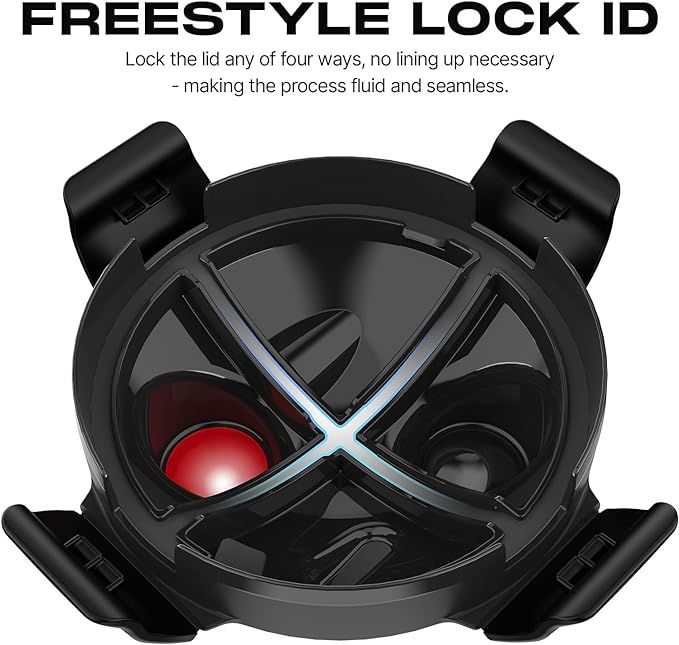 Hydra Cup DualShaker Pro 32 oz Shaker Bottle for Protein Shakes, Shaker Cup w/Handle & Ball Blender Whisks, Dual Mixing Shaker Bottle with Storage, 2 in 1, for Travel To Go, BPA Free (Black)