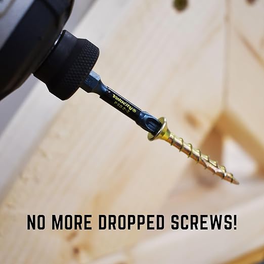 Velocity Interior Wood Screws Assortment Kit in 7 Sizes, Stick Tight Technology, Zinc Plated Carbon Steel, Includes 2 PSD ACR Drive Bits, Set Screw Assortment Kit Storage Organizer (155 Pieces)