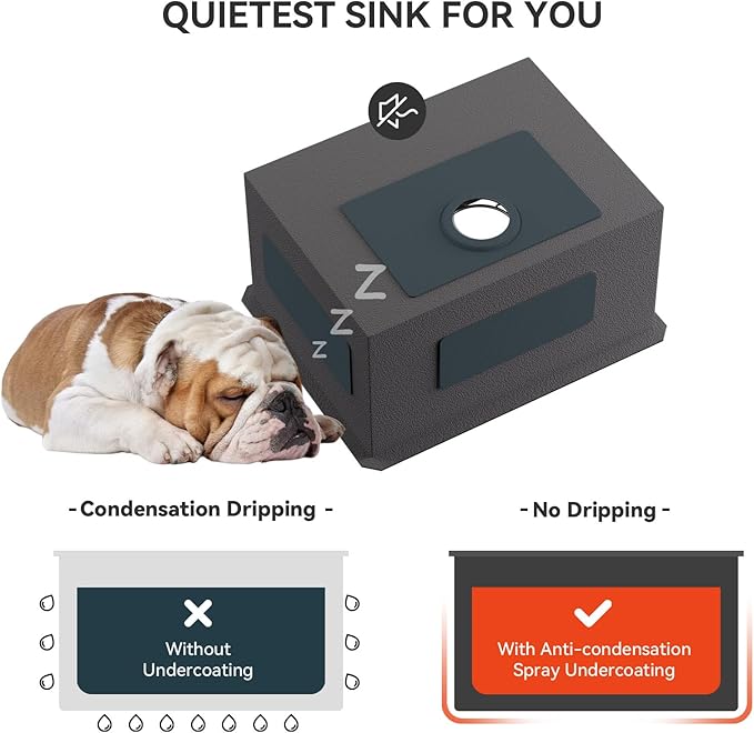 Lordear Undermount Laundry Sink 23" x 18" x 12" Single Bowl 16 Gauge Stainless Steel Deep Laundry Room Utility Kitchen Sinks Basin