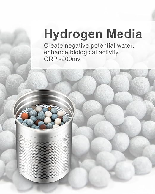 30 Oz Stainless Steel Portable Alkaline Filter Water Bottle Special Replacement Filter Cartridge, Life of Three Months-1 Piece