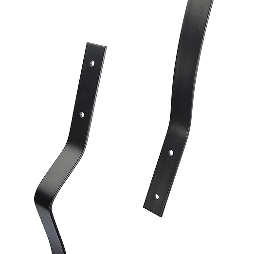 Myard 32-1/4 Inches Heavy Duty Iron Deck Balusters Furniture with Screws for Facemount Railing Fencing, European Baroque Silhouette Wrought Style (50-Pack, Matte Black)