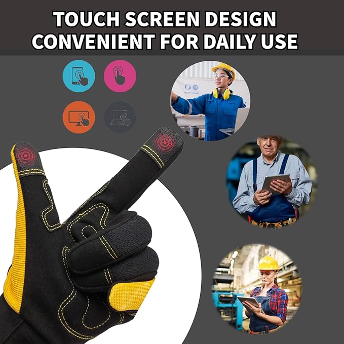 Thorn Proof&Puncture Resistant Gardening Gloves with Grip,Garden Gloves for Women, Leather Work Gloves,Gifts