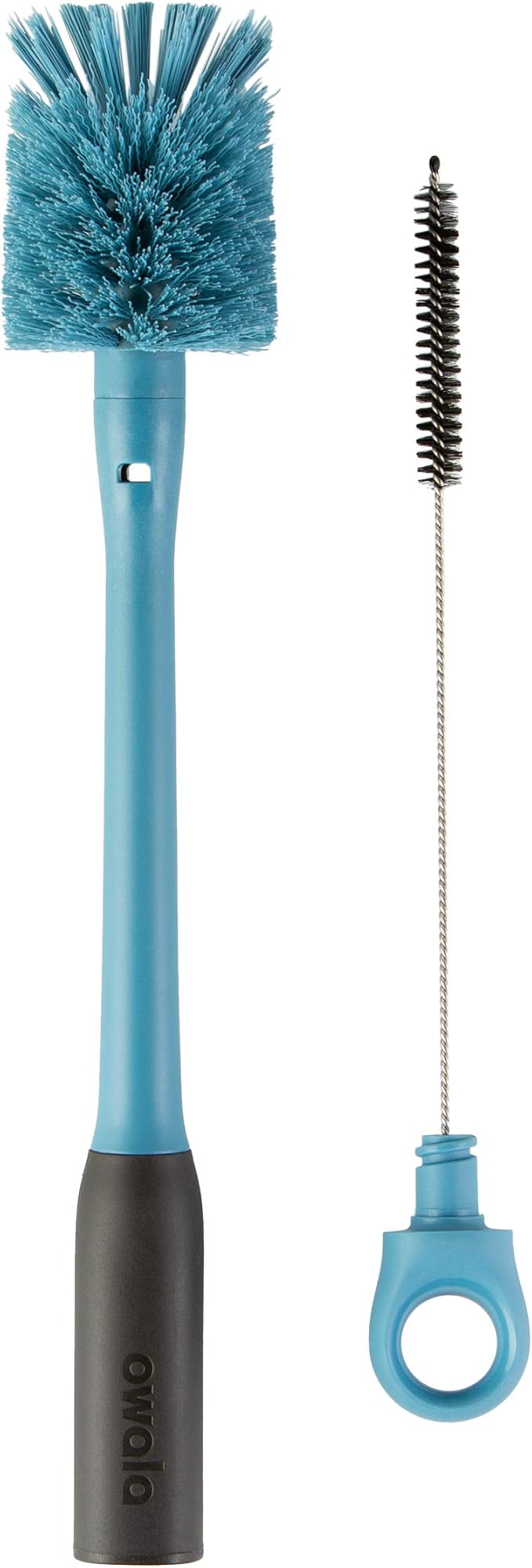 Owala FreeSip Insulated Stainless Steel Water Bottle & Silicone Water Bottle Boot, Anti-Slip Protective Sleeve & 2-in-1 Water Bottle Brush Cleaner and Water Bottle Straw Cleaner Brush