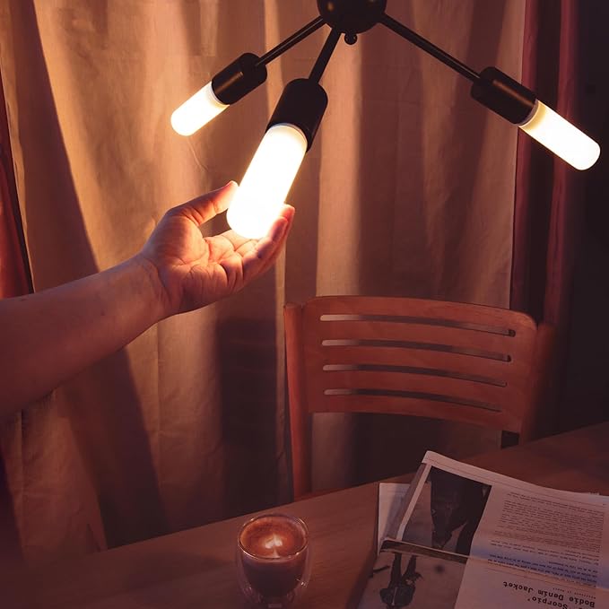 LIFX Opal Color Tube Smart LED Bulb, 104 LEDs with 52 Zones, Polychrome Flame & Morph Modes, Tunable White 1500K–9000K, Dimmable Wi-Fi RGBW Tube Light, Works with Alexa, Google, Siri, LFX/T10L/OP