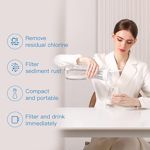 Replacement Filters Compatible with All FACHIOO and Puro® Glass Water Filter Pitcher,Filters 211 Gallons,Carbon Water Filter Removes Lead,Odors,Microplastics, Chlorine,Impurities (Pack of 3)