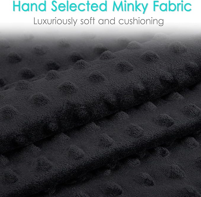 Heart Surgery Pillow Cough Recovery Pillows with 2 Pockets for Open Heart Surgery Bypass Mastectomy Breast Cancer Lumpectomy Chemo Port Pacemaker Broken Ribs Must Have Gifts Minky Dot Black