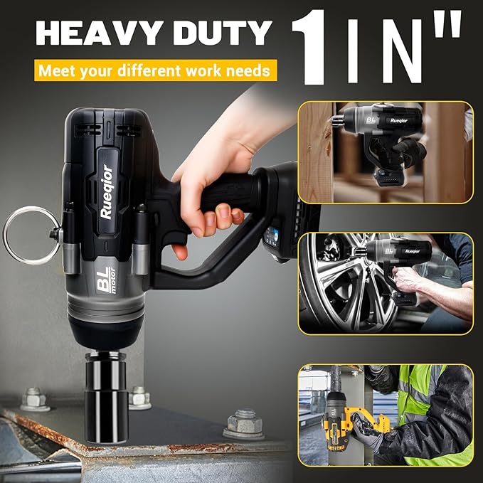 Cordless Impact Wrench 1" for DeWalt 20V MAX Battery, Impact Wrench 2250FT-LBS(3000N.m) High Torque Brushless Electric Impact, with 4 Modes Power Impact Driver for Car, Truck, Mower (No Battery)