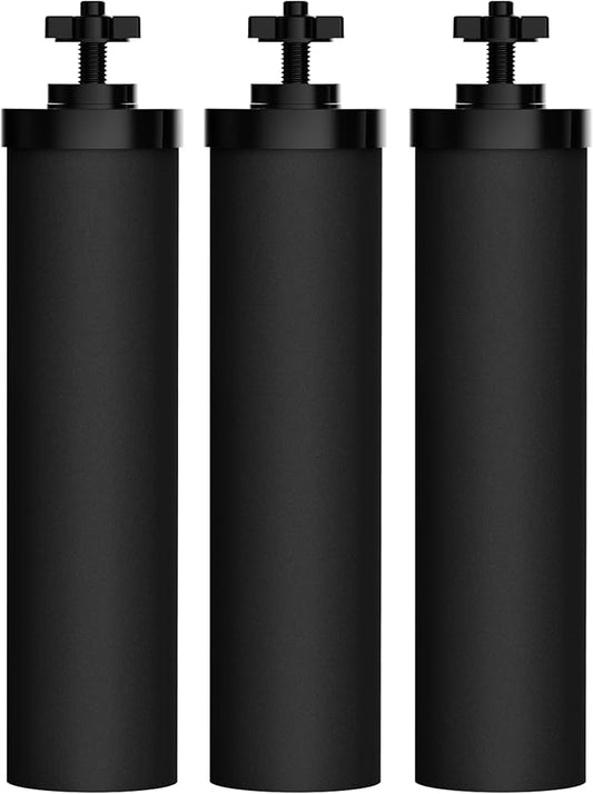 Waterdrop NSF/ANSI 42&372 Certified Water Filter, Replacement for Berkey® BB9-2® Black Filters, Berkey® Gravity Water Filter System and Waterdrop King Tank Series, (Pack of 3)