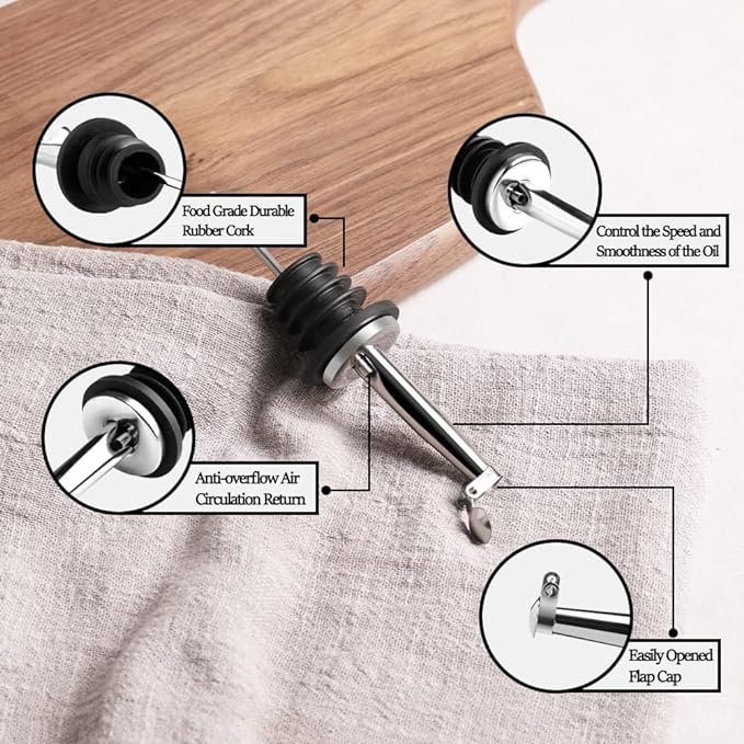 Sweejar Ceramic Olive Oil Dispenser Bottle, 20 Oz Relief Opaque Oil Cruet Protects Oil To Reduce Oxidation, Storage Vinegar, Soy Sauce, Coffee Syrup, Liquids, Set of 1 (Gradient Fog Gray)