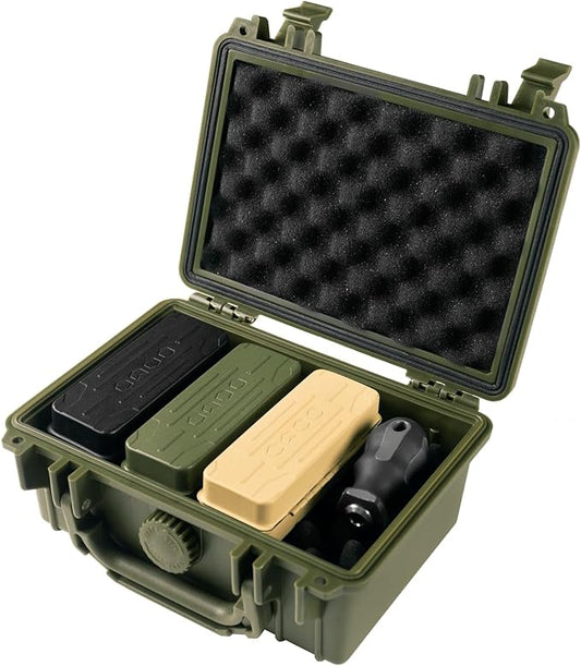 KESI Tool 77-Piece Torx bit Set Fully Armed Set with Waterproof Camera Hard Protective Case with 29-Piece 1/4" Multi Function Bits Set & 13-Piece 1/4" Spline Set & 35-Piece Precision Bits Set (Green)