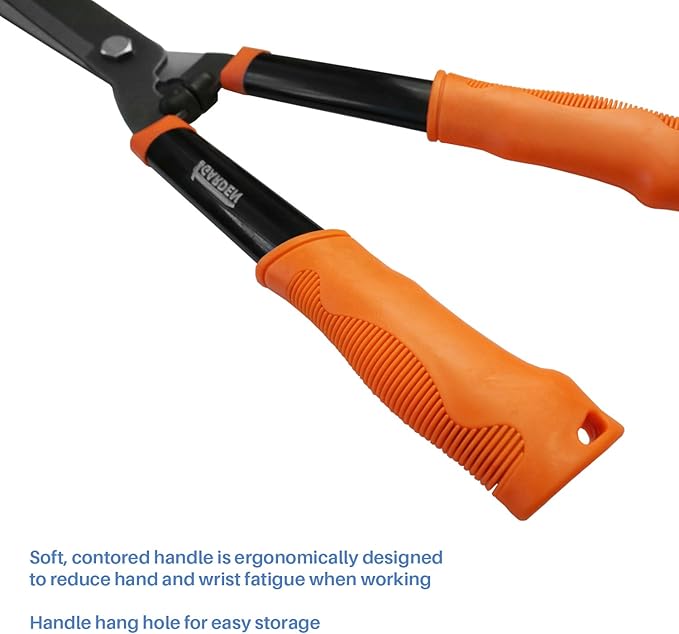 E&K Sunrise Set of 3 Pieces Garden Tree Tools for Lawn & Garden Care Garden Kit with Lopper, Hedge Shears and Pruner Shears, Tree & Shrub Care Kit