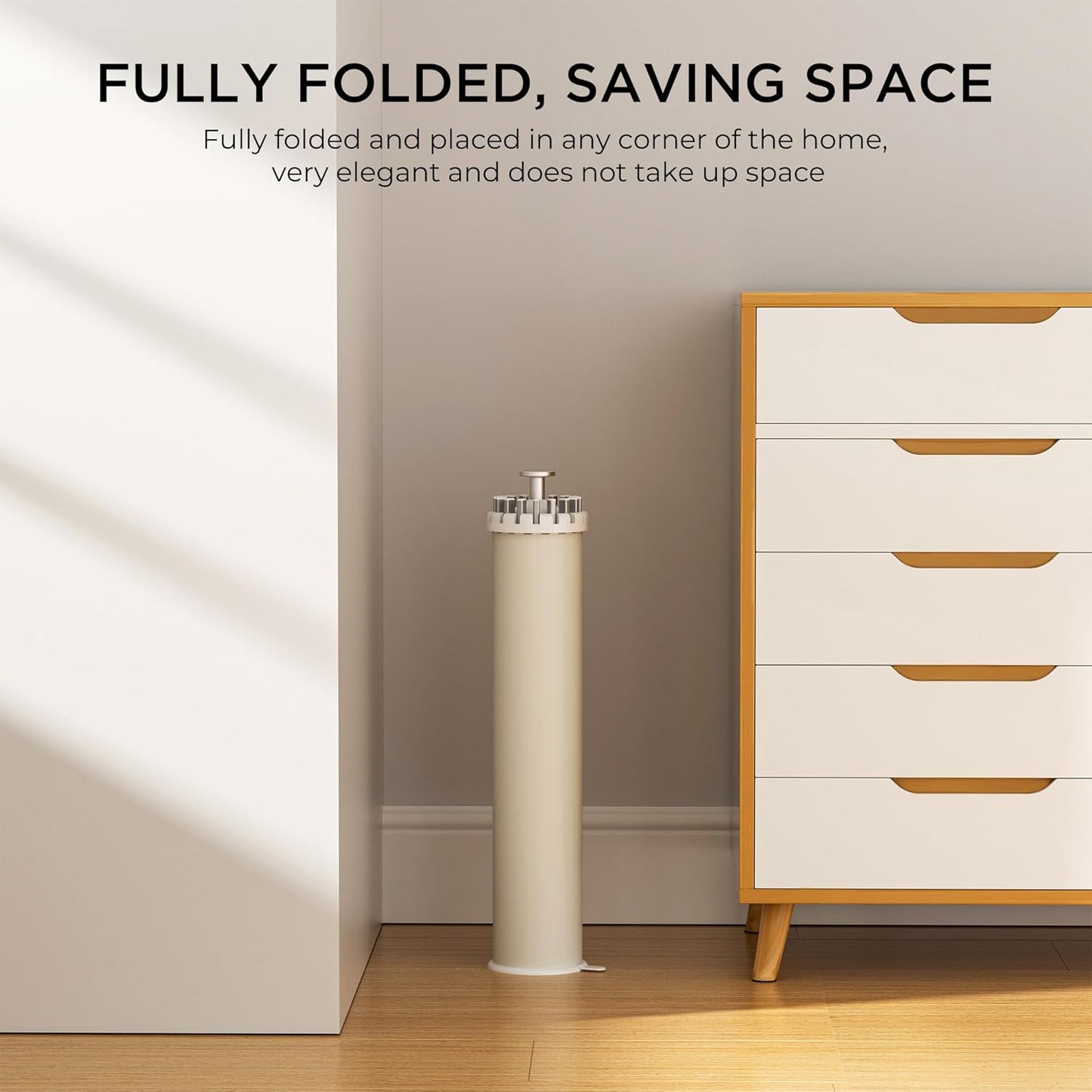 Tripod Clothes Drying Rack, Garment Rack Portable and Foldable Space Saving Laundry Drying Rack - Dryer Rack Clothing Floor Folding Balcony Bedroom Household (Silver(Aluminum), 16 rods)