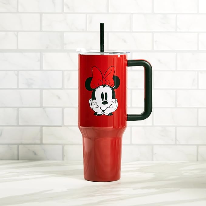 Bioworld Disney Classic Minnie Mouse 40 Oz Stainless Steel Tumbler