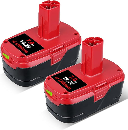 THISS 2 Pack C-3 High-Output 7.0Ah Replacement for Craftsman 19.2V Battery Compatible with Craftsman Battery DieHard C-3 315.115410 315.11485 130279005120235021 11375 Cordless Drills