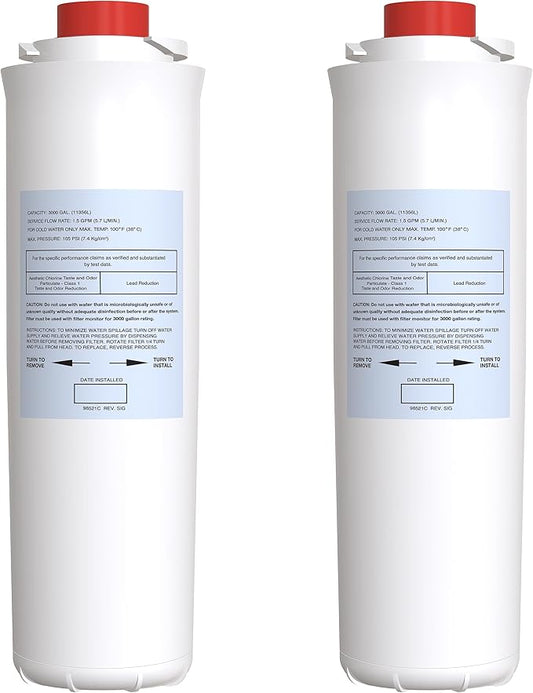 Filter Replacement for Elkay 51300C EWF3000 (No Chip - 2 Pack)