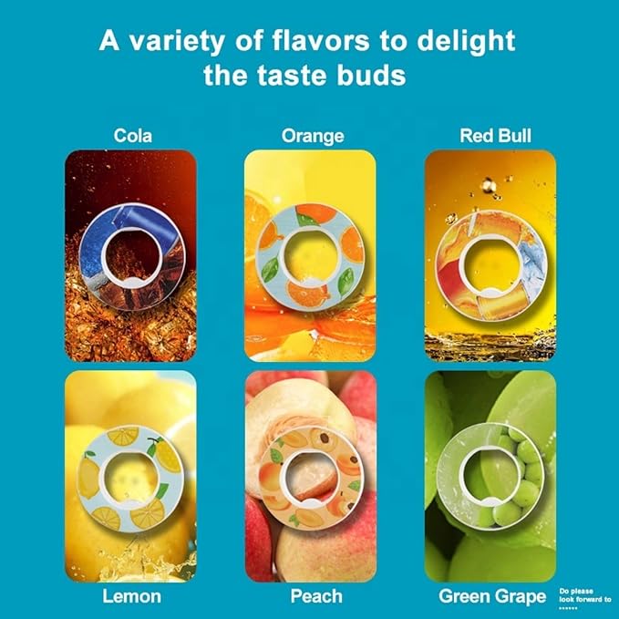 Fruit Scent Pods for Water Bottle Flavor Pod Water Bottles Caps Fruits Scent Sports Water Cup Rings Outdoor Sport