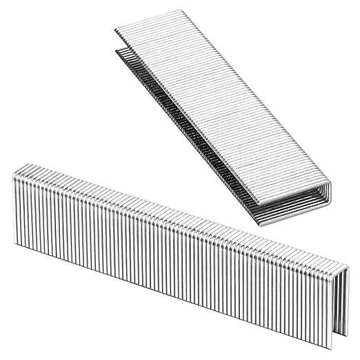 meite 16 Gauge 7/16-Inch Standard Crown Staples, 1-Inch Length Galvanized Heavy-Duty Construction Staples for Roof Decking Subflooring Wall Sheathing Fencing, 10,010 PCS