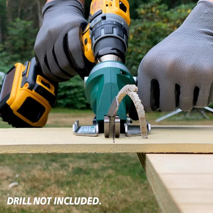 PacTool SS704 Snapper Shear Siding Pro - Siding Cutting Shear - Cordless Drill Attachment - Professional Power Tools