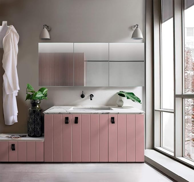 Krugg 72 Inch Tri-View Medicine Cabinet | Recess or Surface Mount | Blum Hinge 170 Degree Soft Close | (72"x30")