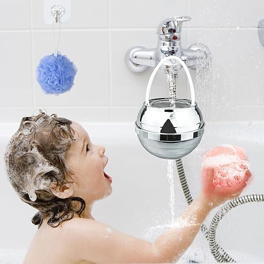 Bath Water Filter Water Faucet Filter, Purify Your Bathwater -8 Stages Bath Filter- Removes Hundreds of Contaminants, Bath Faucet, BPA Free, Water Filter for Ball Shower, White (1)