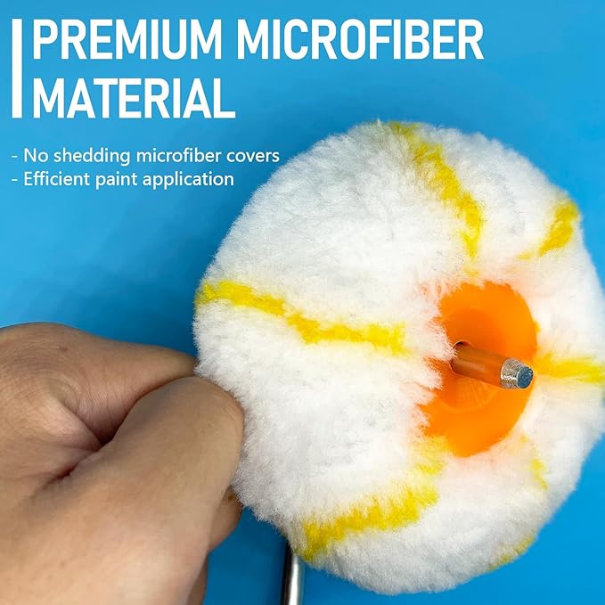 Corner Paint Roller, 3pcs Drywall Corner Edger Painting Rollers Kit, Corner Painting Tool for Home Office Wall Painting Decoration