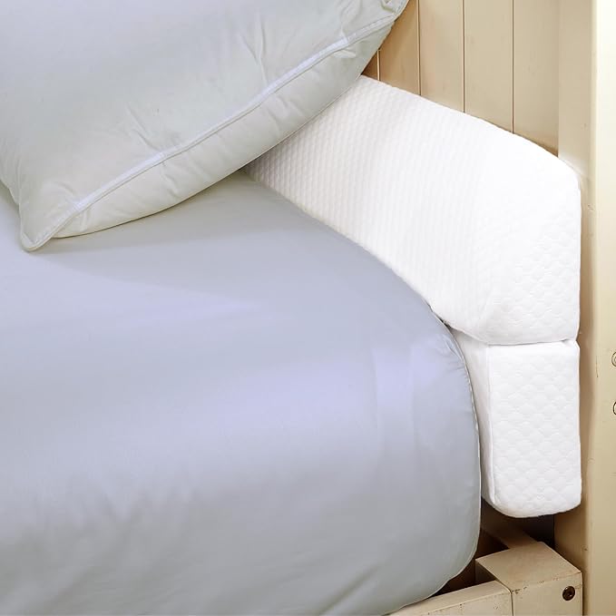 HOMBYS Wedge Pillow Headboard for Bed Gap,Foldable Bed Wedge Gap Filler Full Size,Matterss Gap Filler,Multi Functional Bed Crack Pillow, Fill The Gap (0-7") Between Your Headboard and Mattress,White