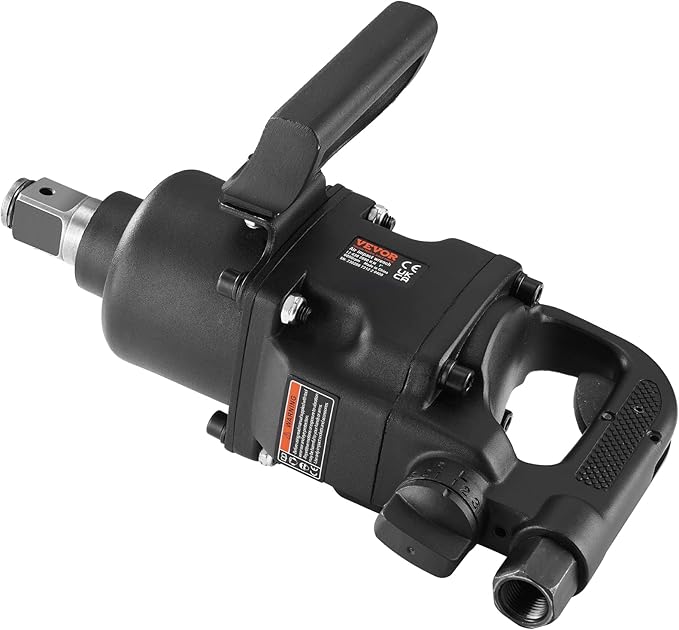 VEVOR 1 Inch Air Impact Wrench, Up to 2730 ft-lbs Reverse Torque Output 1" Pneumatic Impact Gun Lightweight w/ 2 Handles for Heavy Duty Repairs and Maintenance
