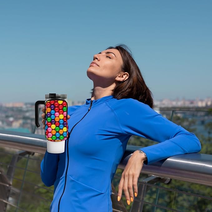 Galaxy Mandala Water Bottle Pouch for Stanley Cup 40oz 30oz,Personalized Gym Purse for Men Women, Tumbler Pouch with Versatile Pocket Water Bottle Bag for Cards, Keys, Phone