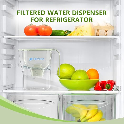 Water Filter Pitchers for Tap and Drinking Water, 10-Cup Capacity, BPA Free, Removes Chlorine, Lead, Forver Chemicals (Green)