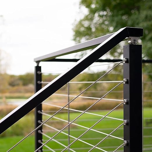 VEVOR T316 Deck Railing Cable, 1/8" Stainless Steel Wire Rope 300 ft with Cutter Kit, 7x7 Strands Construction Marine Aircraft Grade for Handrail Stair Decking Fence Outdoors