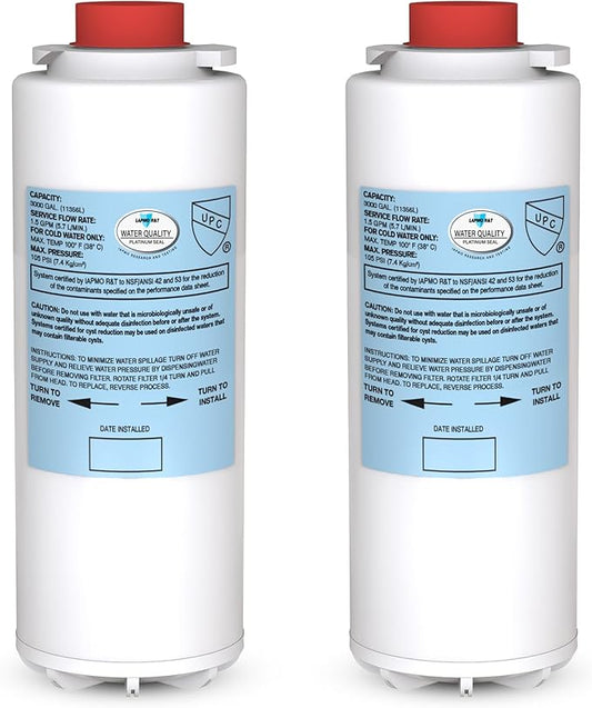 Filter Replacement for Elkay 51300C WaterSentry EWF3000 (9" No Chip - 2 Pack)