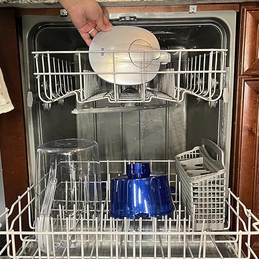 PUR 11-Cup Water Pitcher with 1 Genuine PUR Filter, 2-in-1 Faster Filtration, Dishwasher Safe, Filter Change Light, Easy Fill Lid, LockFit lid, Blue/White (CR1100C)